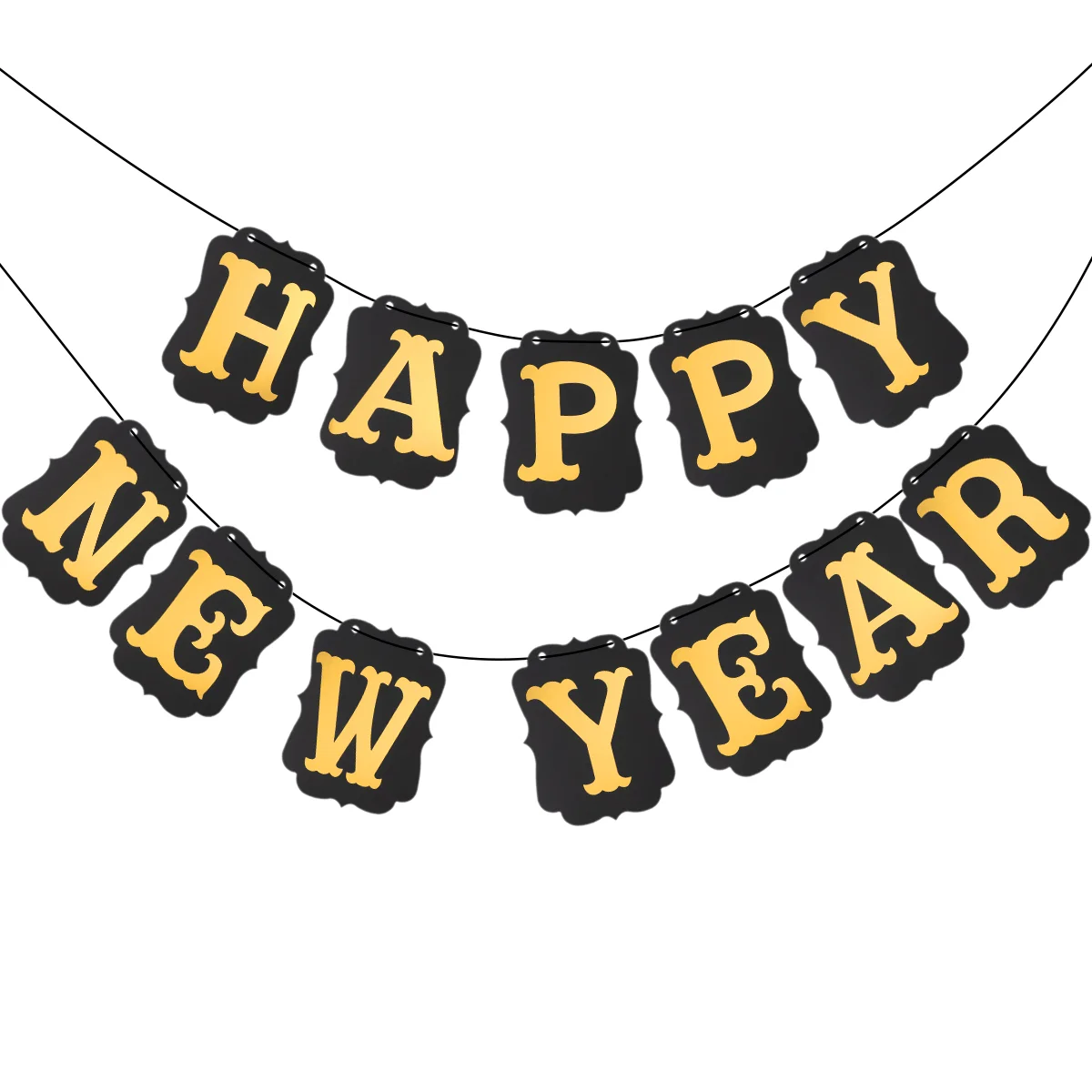

1PC Happy New Year 3 Meters Hanging Banner Sign Flag for Decoration
