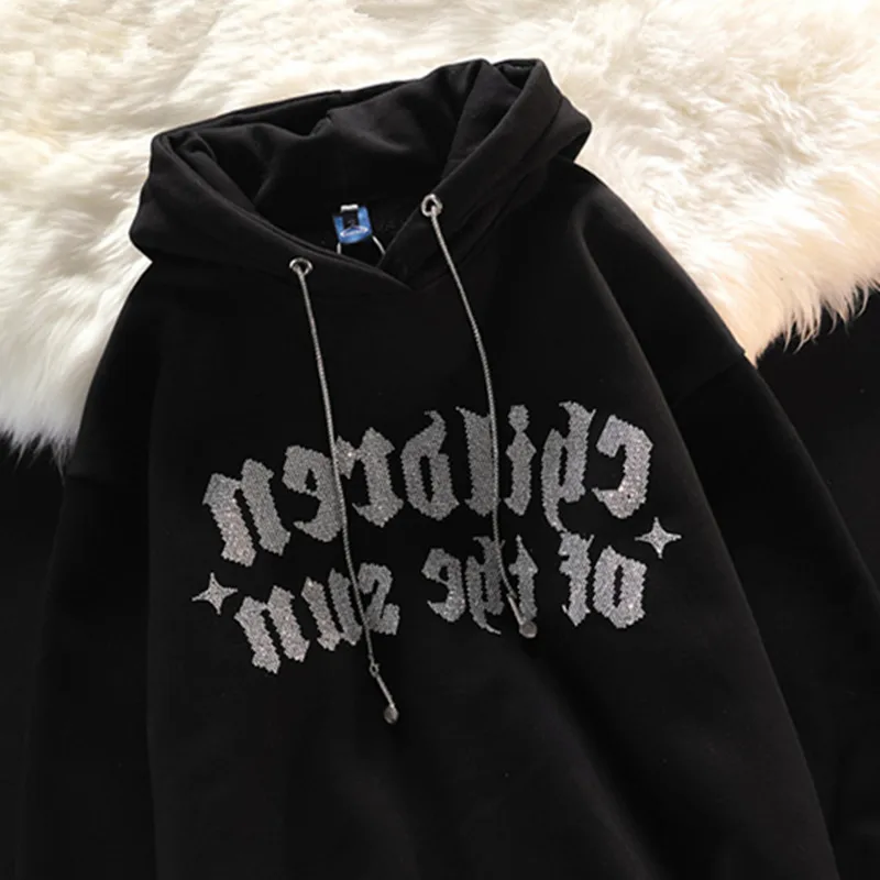 

Europe America Hip Hop Hoodie Streetwear Sweatshirt 2022 High Street Hoodie Autumn Europe America Hooded Pullover Vintage Tops
