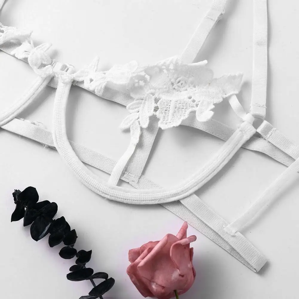 1 комплект нижнего белья мягкий соблазнительный полиэстеровый прозрачный