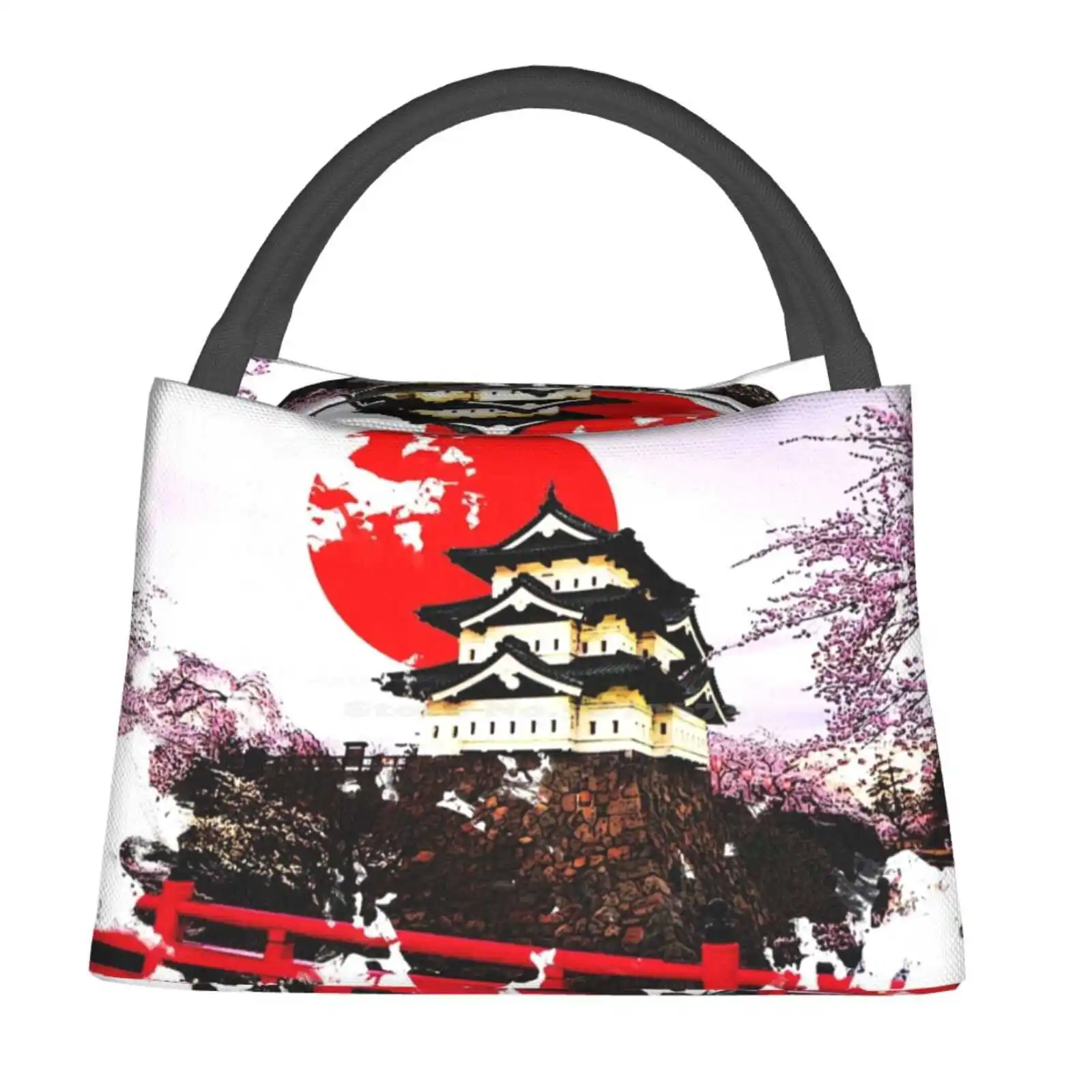 

Теплоизолированная Термосумка Hirosaki, Термосумка для офисных работников, студентов, японская, японская, Киотский, Токийский храм, оригами