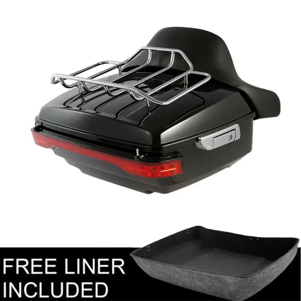 

Багажник мотоцикла King, верхняя стойка, светодиодный стоп-сигнал для Harley Touring Road Glide 2014-2025