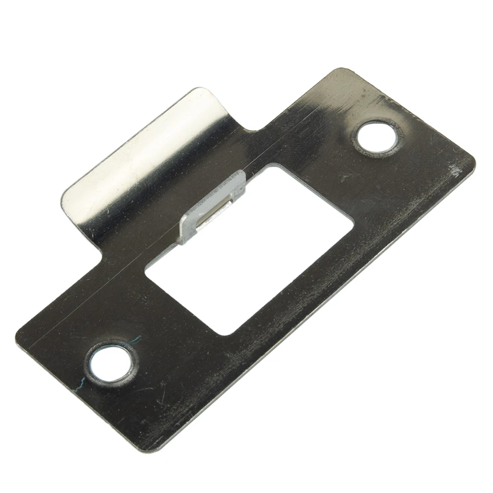 

Door Strike Striker Plate Steel Jamb Systems 5/10pcs 69*37.5*0.8mm Silver Stainless Steel Striker Plate Brand New