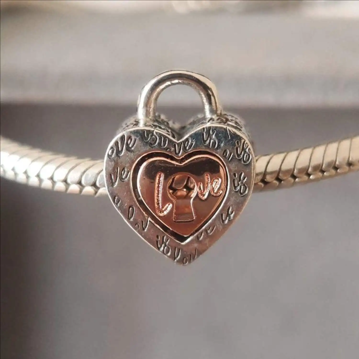 Фото Подвеска с замком в форме сердца OVE подходит для браслета Pandora/подарок для нее/подвеска-ожерелье/подвеска ручной работы, подарок из серебра 925, очаровательные ювелирные изделия №1