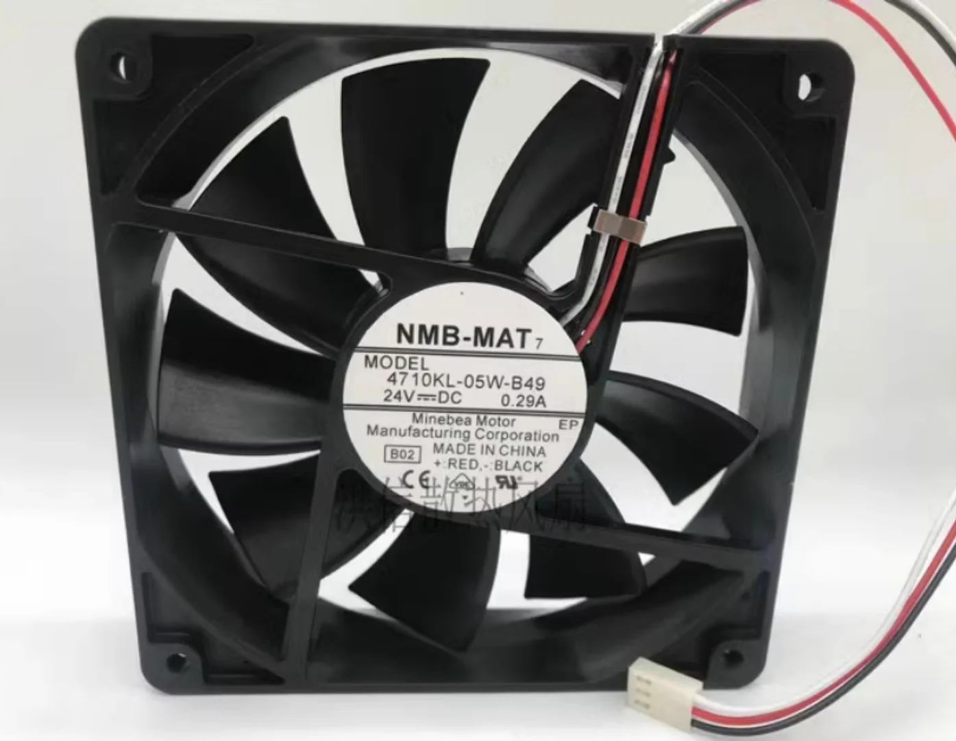 Оригинальный NMB-MAT 4710KL-05W-B49 DC24V 0 29A 3-проводной 12 см вытяжной вентилятор для