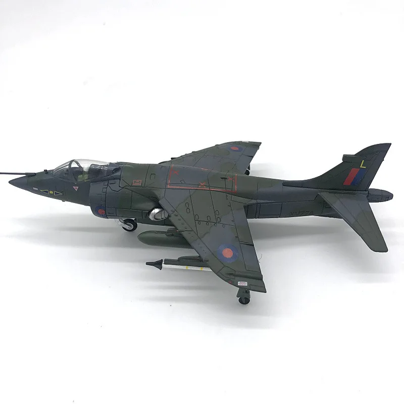 

1:72 British Harrier Jet Vertical Lift Fighter Simulator Finished Alloy Aircraft Model