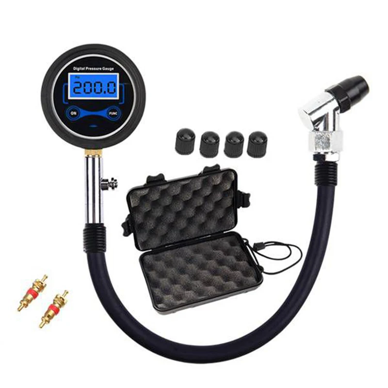 

Best 3-200PSI Digital Tire Tester Repair Tools LCD Display For Car Vehicle Motorcycle Auto Tire Pressure Gauge