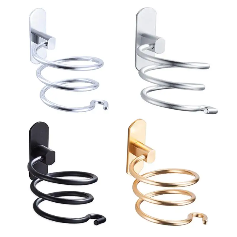 

Hanger Wall Mounted Shelf Storage Rack Bathroom Storage Hair Dryer Stand Storage Organizer Rack Space Aluminum Holder