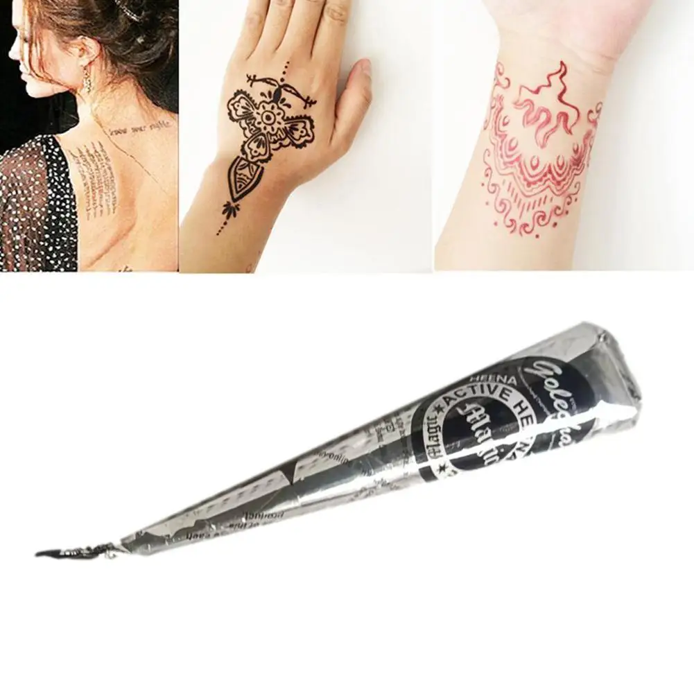 1 шт. водостойкий трафарет для татуировок с черной хной