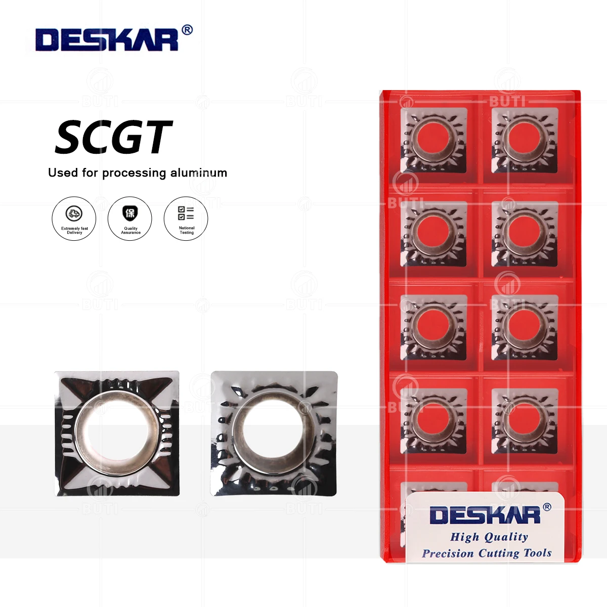 

DESKAR SCGT09T304-AL SCGT09T308-AL K10 100% оригинальный токарный станок с ЧПУ, режущие твердосплавные вставки, алюминиевые токарные инструменты, лезвия SCGT