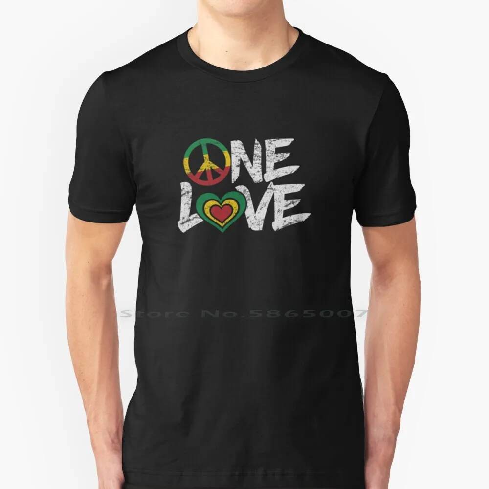 

Японский Регги Раста One Love подарок футболка 100% хлопок мир зеленый красный Африка Ретро ямайские корни Ska звук Винтаж