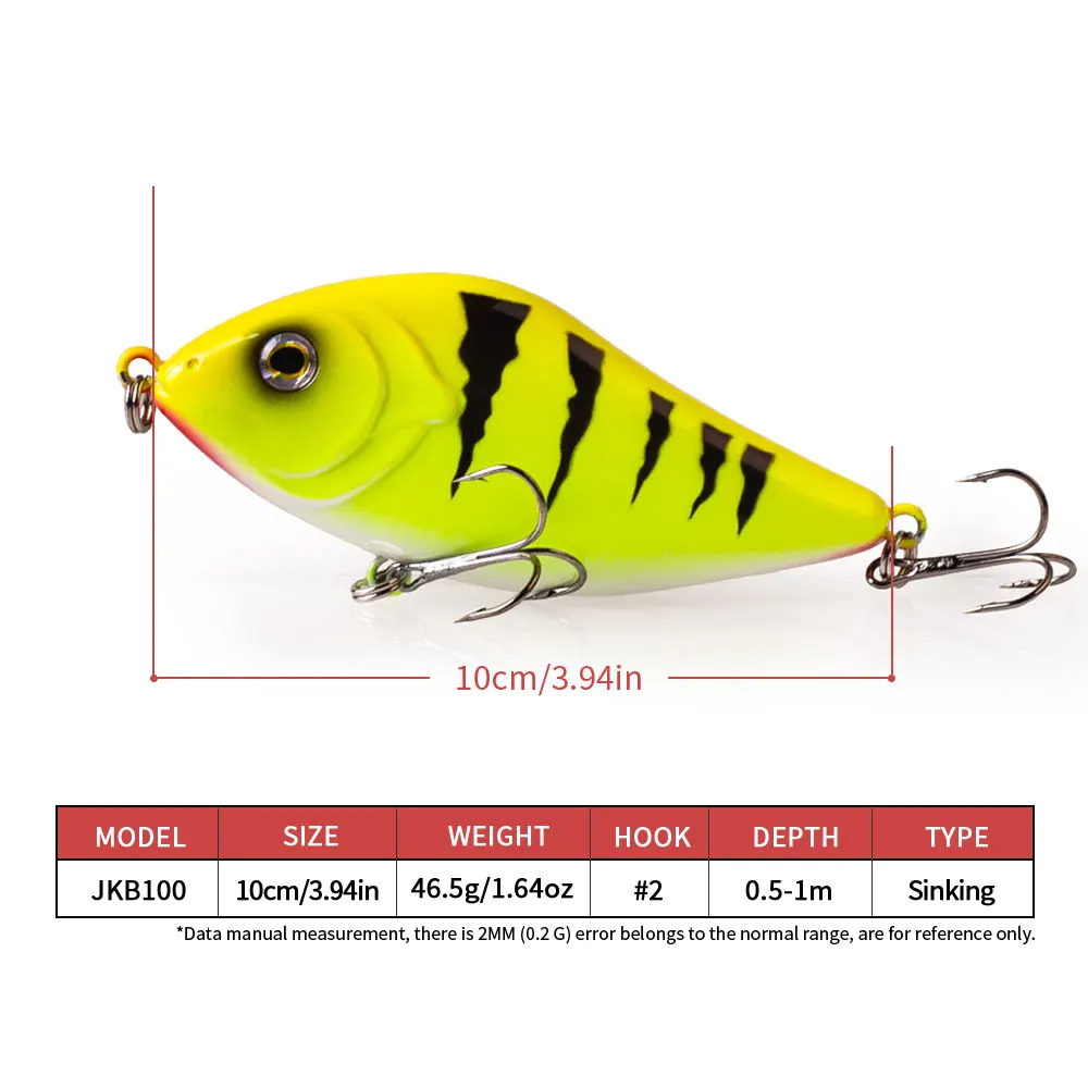 Фото Воблеры Hanlin 3.49in/45g Glider Jerkbait, тонущие, для ловли крупной рыбы, щуки, маскинонга, искусственная приманка, снасти №2
