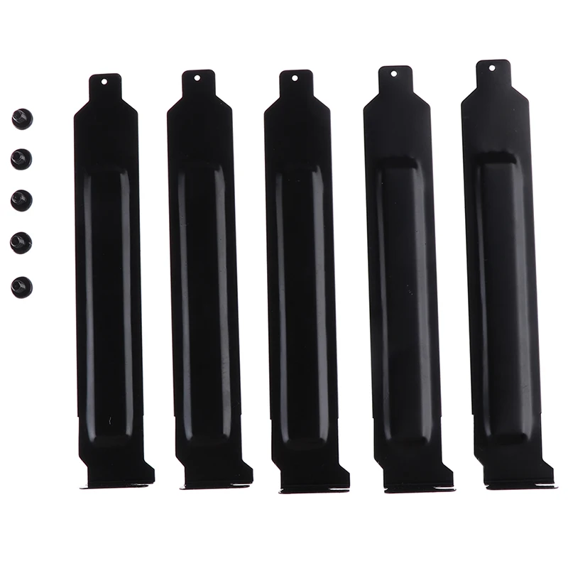 

5Pcs/lot Black Metal Slot Covers Dust Filter Blanking Plate For PCI