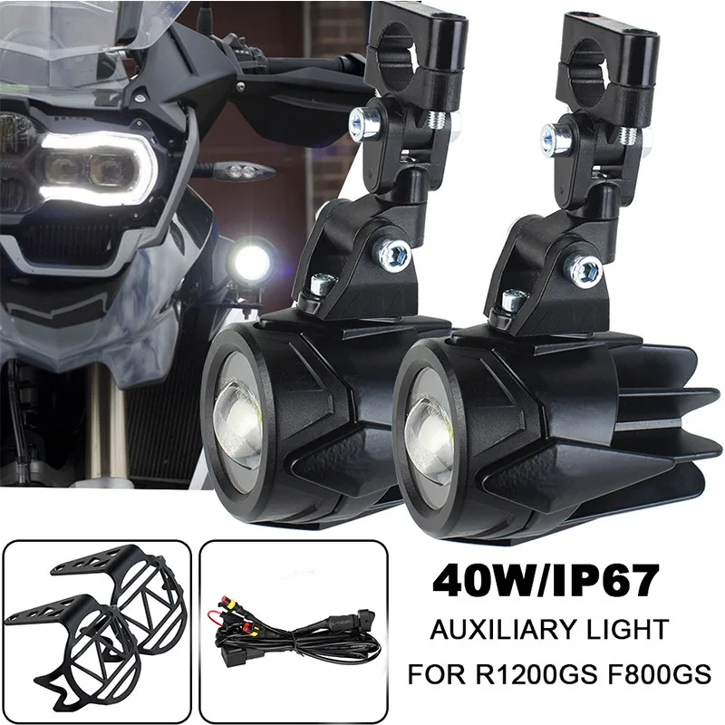 

Motorcycle Foglight Fog lights Auxiliary Lights Brighter Lamp 40W 6000K for BMW R1200GS ADV F800GS Halley