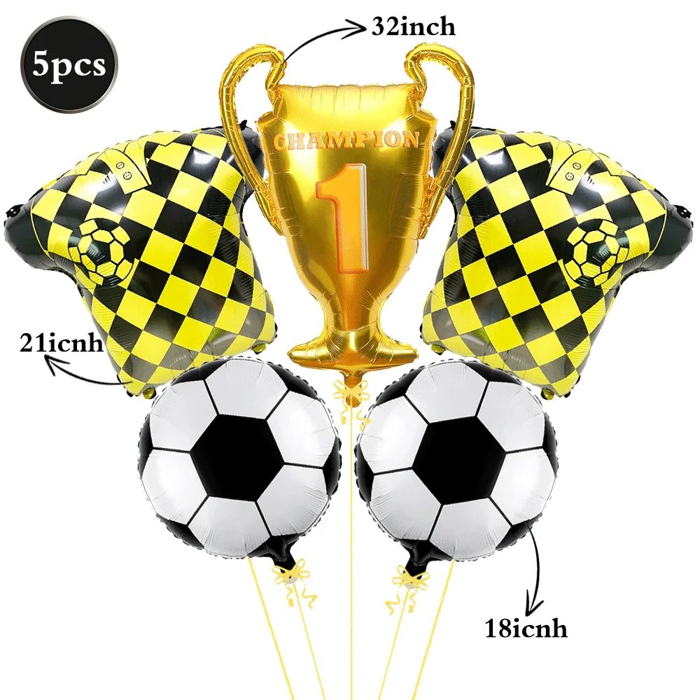 

Комплект золотых футбольных шаров EsenTroye 5 шт.