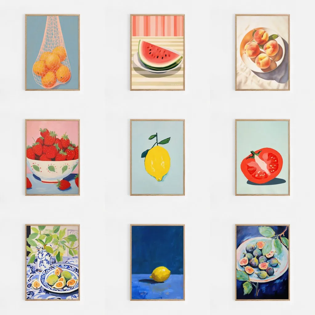 

Абстрактная настенная печать с фруктами