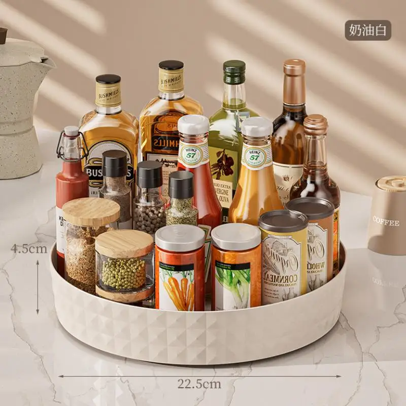 Вращающаяся Полка Для Специй Многофункциональная Кухонная Подставка Хранения