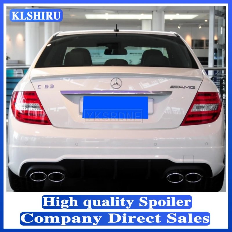 

Спойлер для W204 2008-2014 Mercedes-Benz W204 C-class C180 C200 спойлер из АБС-пластика Автомобильный задний цветной спойлер