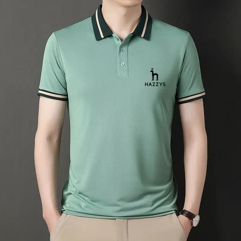 Top Cotton Blended New Summer Brand Men's Polo Shirt Designer Short Sleeve Casual Top Embroidered LOGO Fashion Clothing