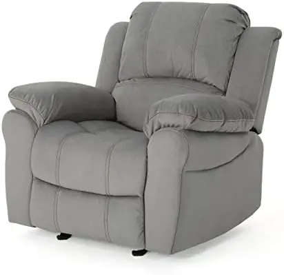 

Edwin | Microfiber Gliding Recliner | in Grey