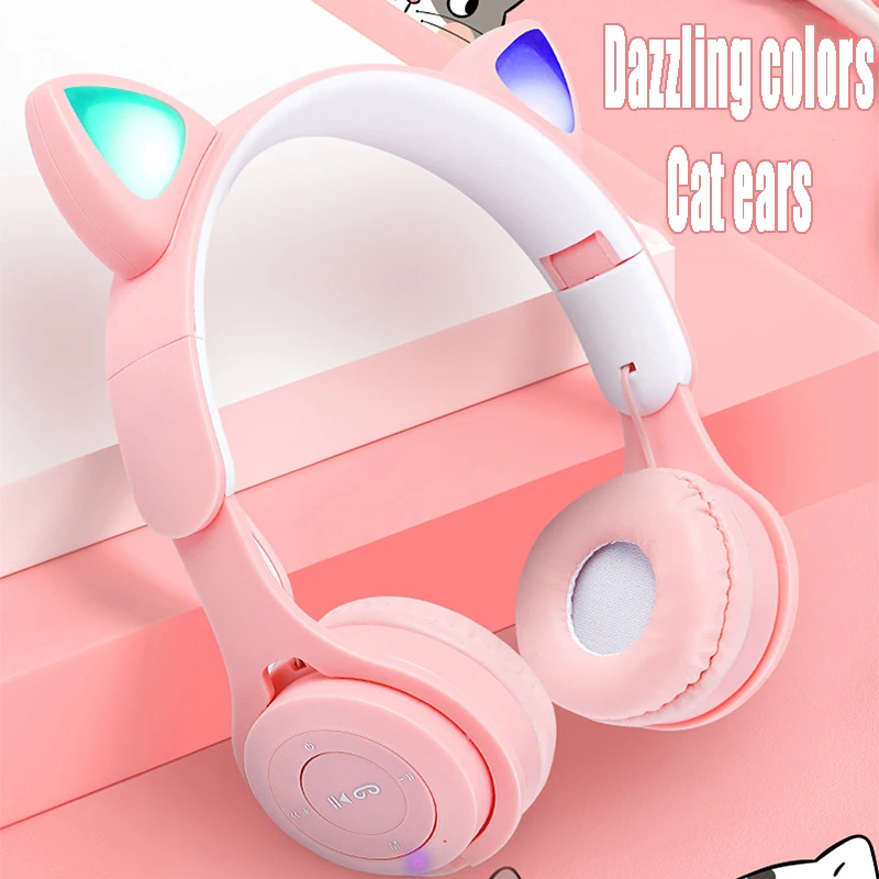 

Новые кошачьи уши (хлеб в форме кошачьих ушей на пару), Bluetooth-гарнитура со светом цветов