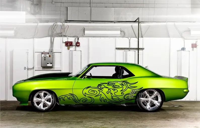 

Dragon Tattoo Griffin Outline Flames Design Camper Tribal Door Side Pickup Vehicle Truck Car Vinyl Graphic Decal Sticker