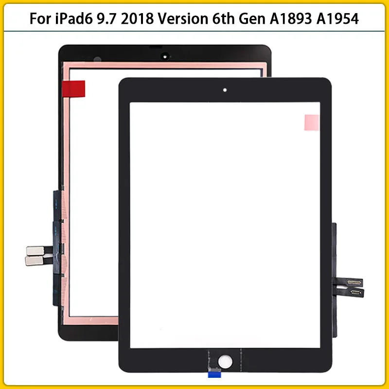 

New For iPad 2018 A1893 A1954 Touch Screen Panel Sensor Digitizer LCD Front Outer Glass For iPad 6 6th Gen Touchscreen Replace