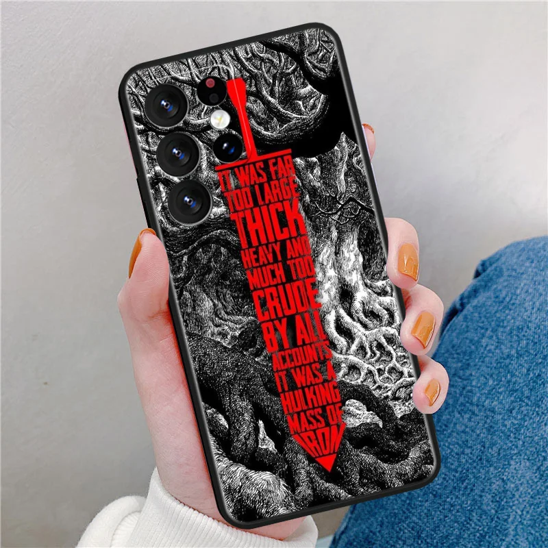 Berserk Guts Comic Phone Case For Samsung Note 8 9 10 20 Plus M10 21 23 30 31 32 33 51 53 54 60 62 80 Black Cover Silicone
