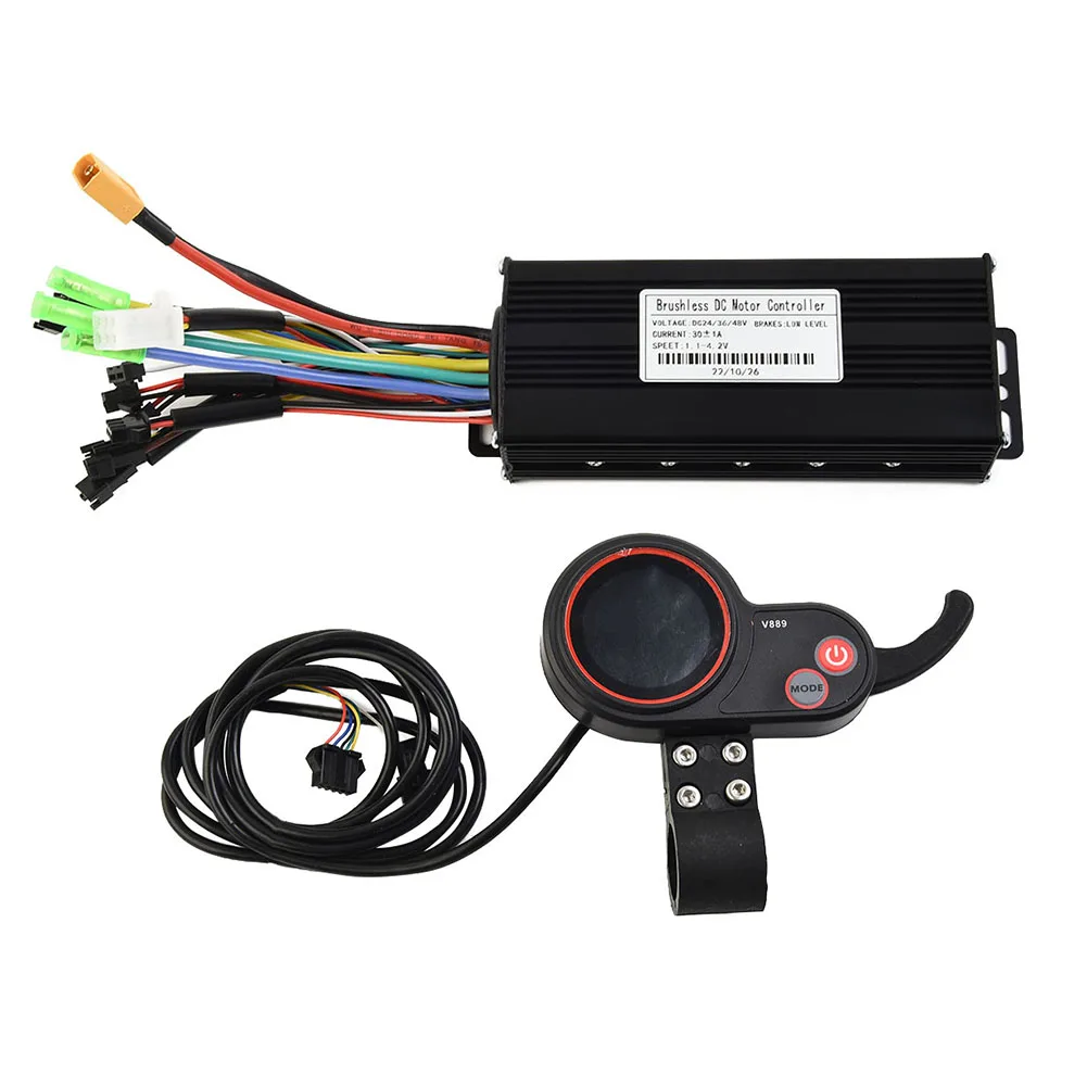 

24/36/48V 30A Sine Wave Controller V889 Display Control Panel 750/1000W For Electric Scooter Ebike Bicycle Controller