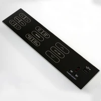 ultra thin design 4 connected touch curtain control bedside control panel with universal usb socket