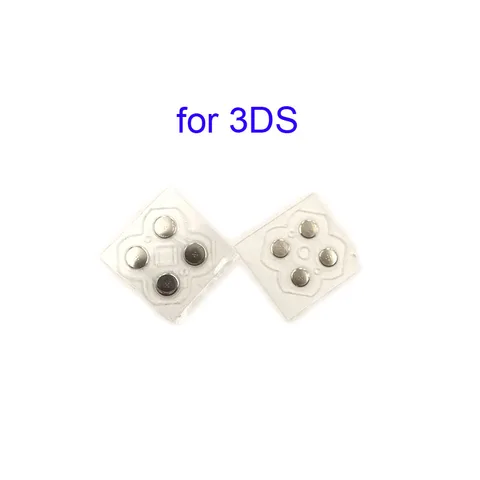 10 пар, крестовой ключ, металлическая проводящая полоса для контроллера 3DS XL LL, D-Pad, купольная застежка, печатная плата, кнопки, проводящая пленка