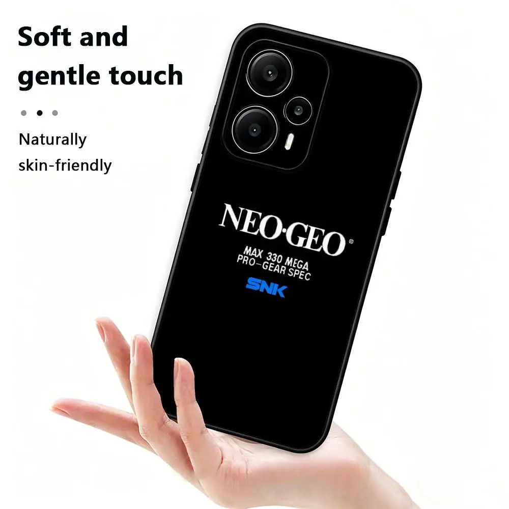 Фото Чехол для телефона SNK Neo Geo для Xiaomi Redmi 14C 13C 12C Note 15 14 13 12 11 Pro Plus S, мягкий черный чехол для телефона №2