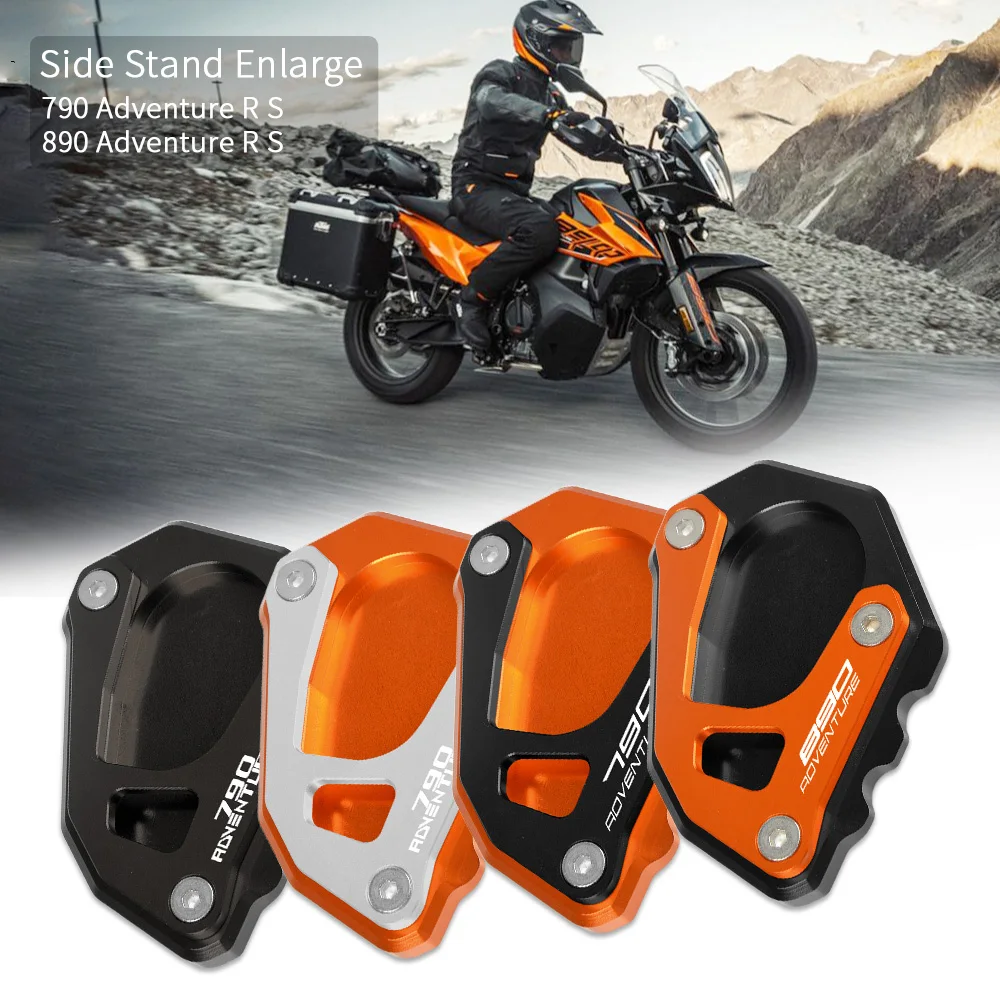

Motorcycle Accessories Side Stand Enlarge Plate Kickstand Extension New For 790Adventure R 790 Adventure S LC 2019 2020 2021