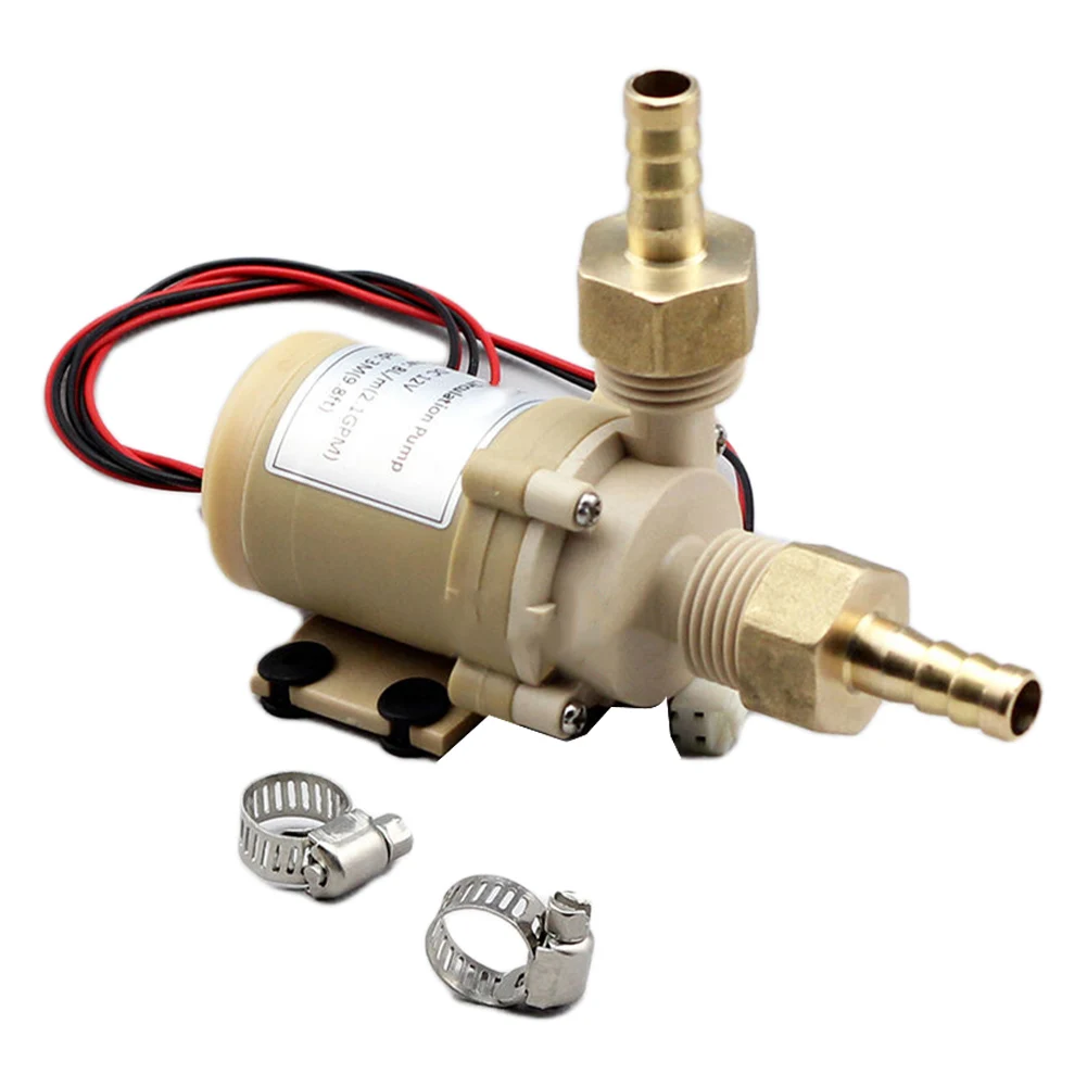 Латунный бесшумный циркуляционный насос для горячей воды на солнечной батарее 12