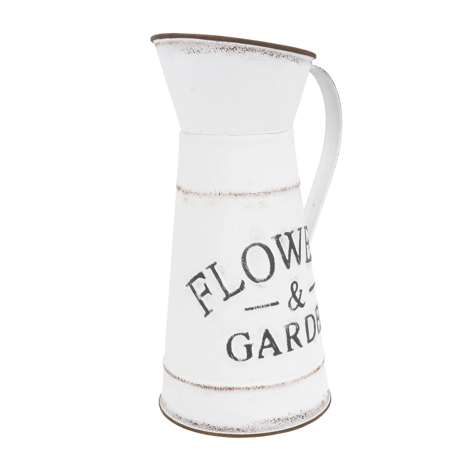 

Vase Flower Rustic Jug Metalpitcher Bucket Can Farmhouse Vintage Decorative Vases French Pot Retro Tin Galvanized Dried