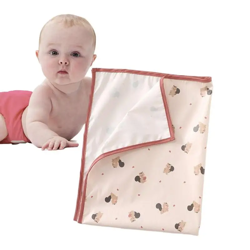 

Baby Urinary Pad Crawling Mat Portable Baby Essentials Breathable Overnight Sheets Washable Foldable Play Sheet Soft Waterproof