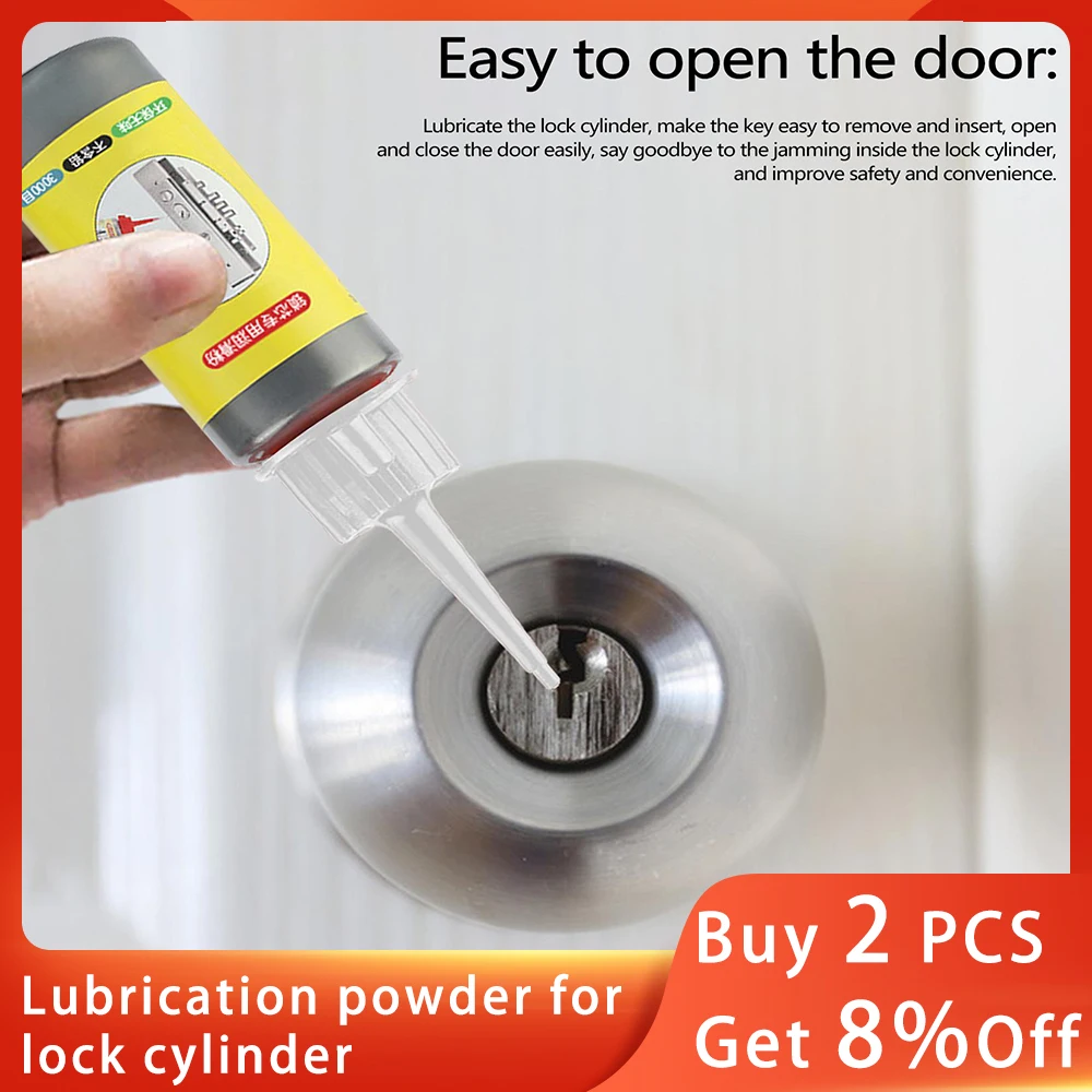 Графитный порошок 60 мл нелетучая многоцелевая смазочная пудра с ключами