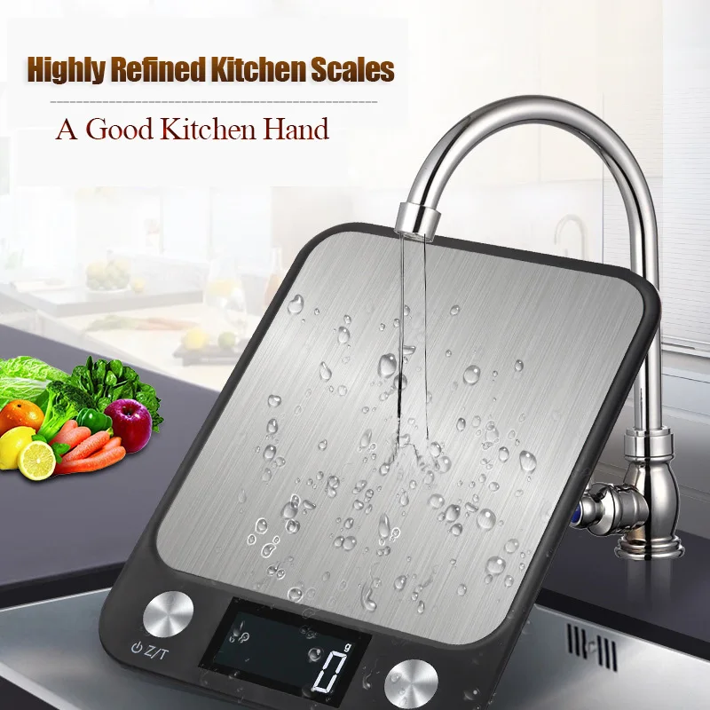 

Coffee Baking Weighing And Steel Food Electronic Cooking For Stainless Design Balance Digital 15kg/1g Scales Kitchen Scale Smart