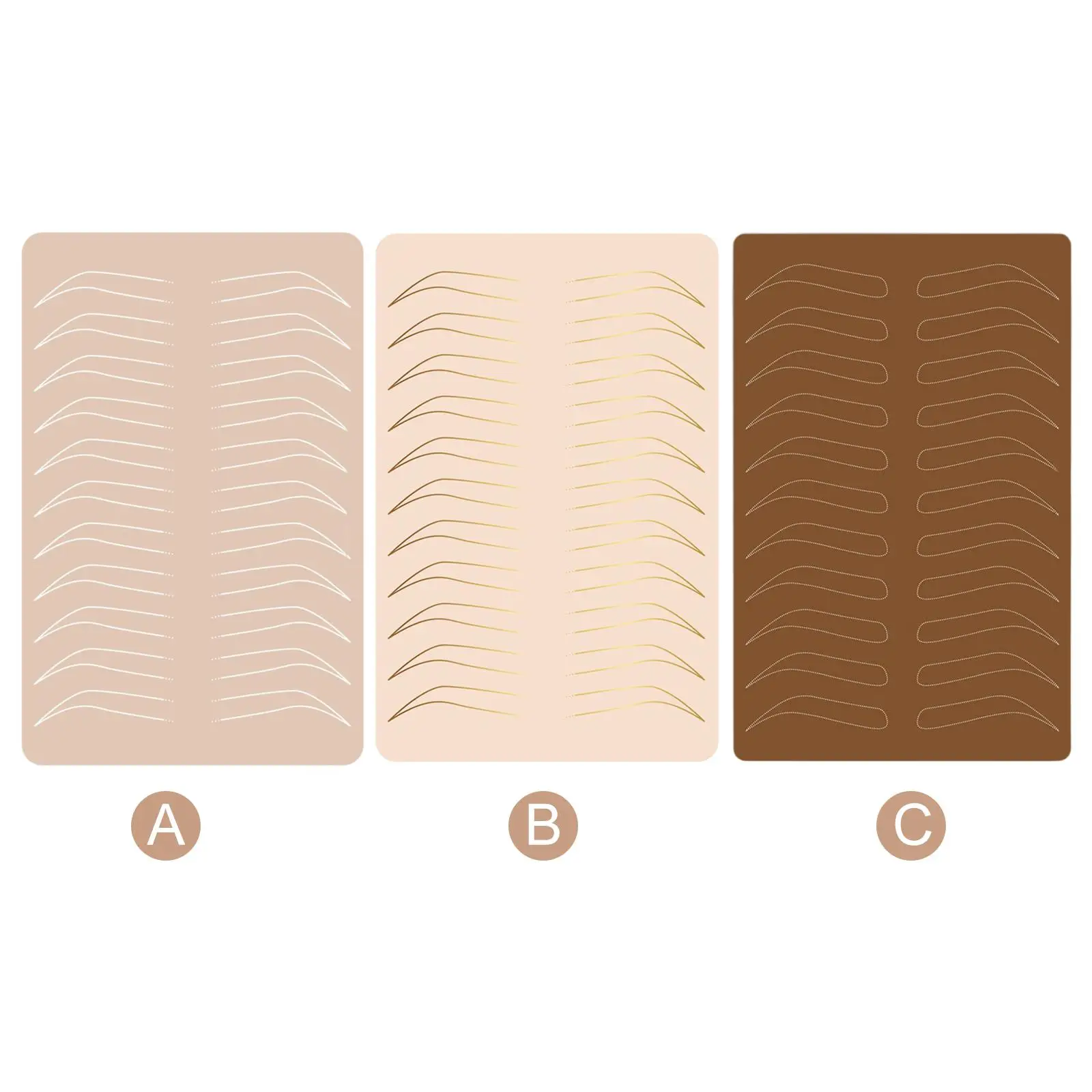 

Силиконовая прокладка для бровей, двусторонний макияж, для бровей, губ, век, Реалистичный, силиконовый лист для косметолога