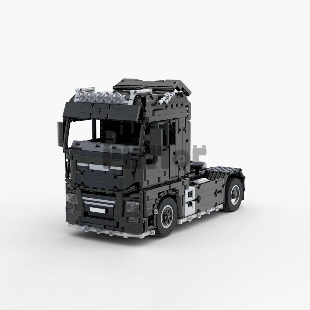 

MOC-55491 Mann TGX semitrailer truck app remote control 2053pcs Boy Gift splicing building block technology accessories