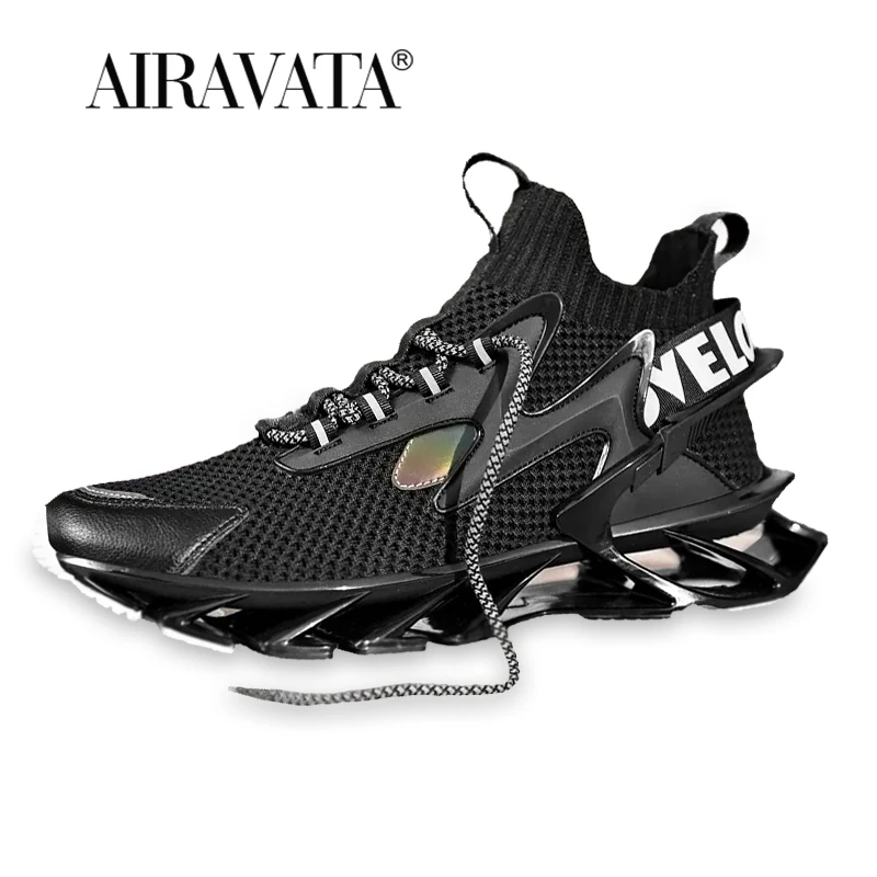 Running Shoes Men Cushioned Outdoor Sport Traniers Mesh Breathable Sneakers Flat Casual Mens Shoes