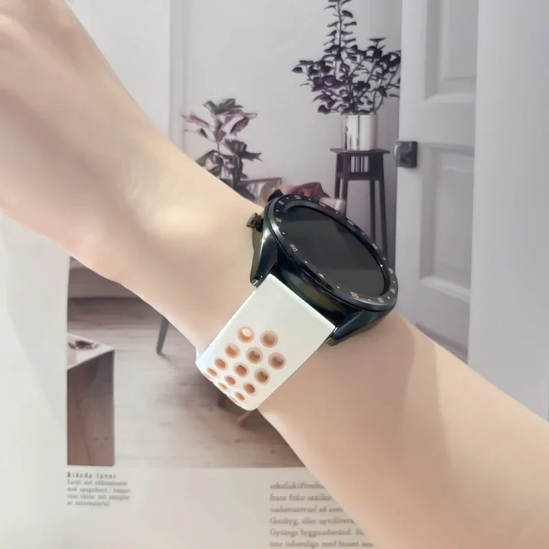 Спортивный ремешок для Samsung Galaxy Watch 7-FE-4-5-pro-6-Classic/active 2 40 мм 44 силиконовый браслет