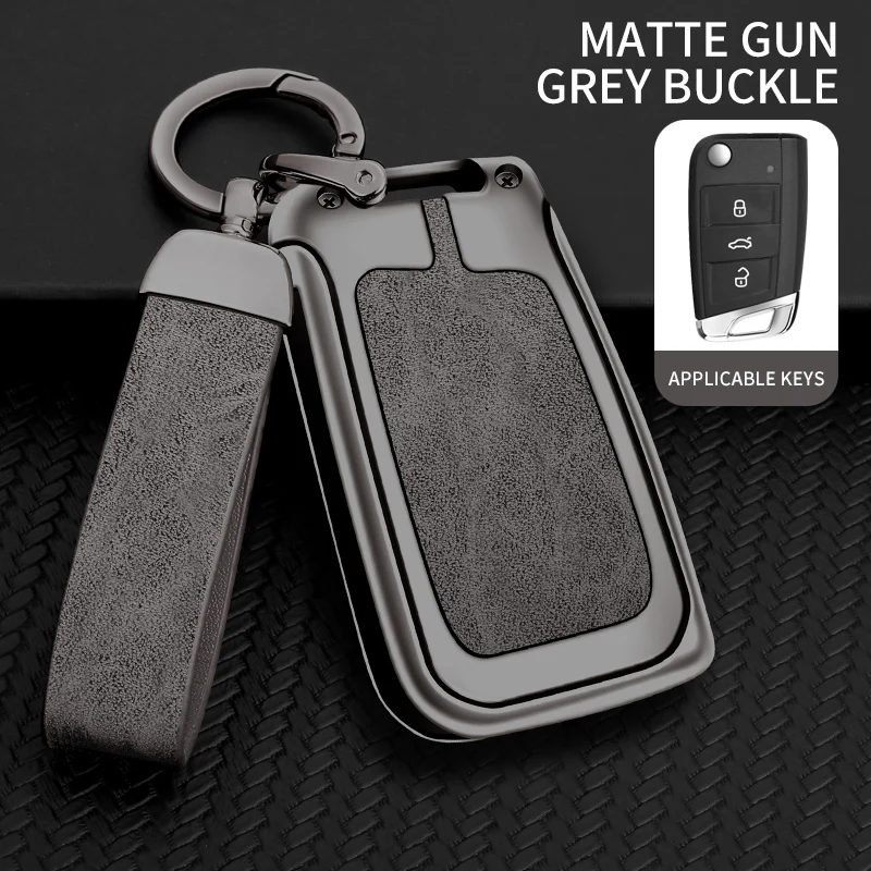 

Чехол для автомобильного ключа из цинкового сплава для VW Volkswagen Golf 7 Tiguan L Lavida PLUS SEAT Ateca Leon FR 2 Ibiza для Skoda Octavia