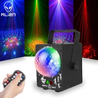 alien rgb led crystal disco magic ball with 60 patterns rg laser projector dj party holiday bar christmas stage lighting effect