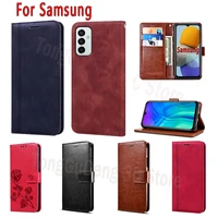 flip wallet leather cover for samsung galaxy m53 m33 m32 m23 m22 m02s m02 case book for samsung m 02 22 23 32 33 53 5g case bag
