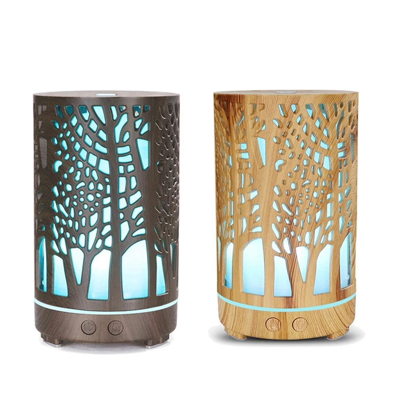 

Wood Aroma Air Humidifier Essential Oil Diffuser Aromatherapy Electric Cool Atomizer Mist Maker Mini EU Plug