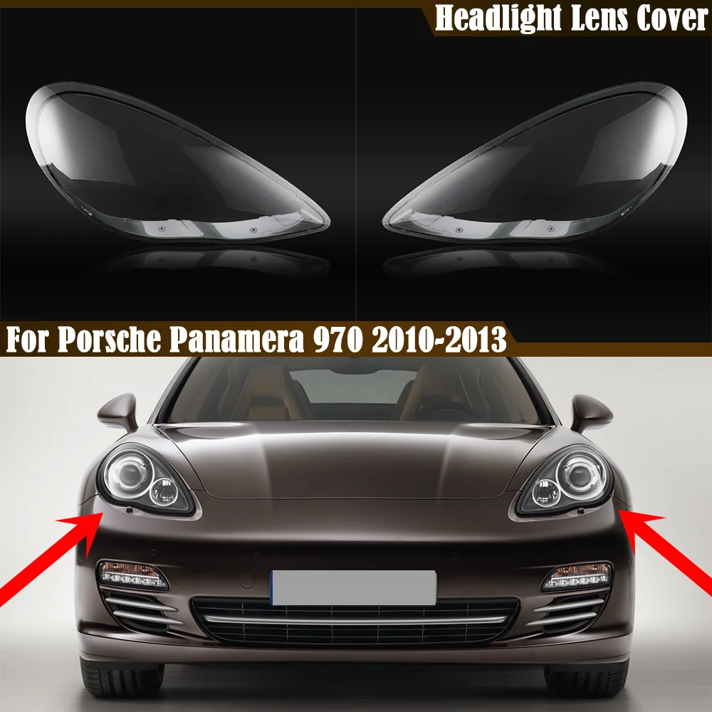 

For Porsche Panamera 970 2010 2011 2012 2013 Headlamp Shade Transparent Mask Cover Lens Lampshade Headlight Shell Plexiglass