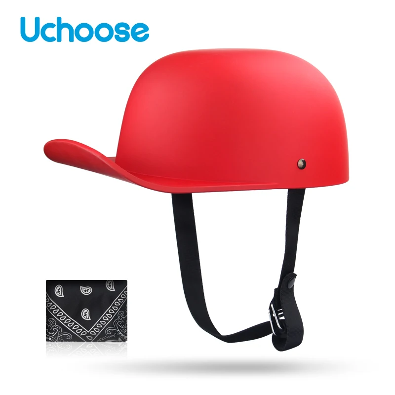 Мотошлем с открытым лицом для мужчин и женщин винтажный мотоциклетный шлем в