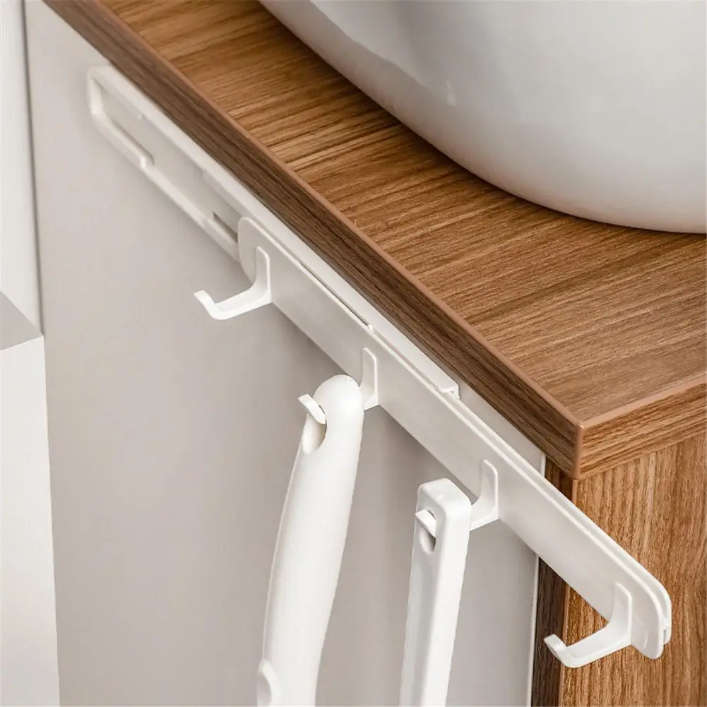 

Stretchable U-shaped Hooks Holders Symmetrical Design Household Kitchen Wall Storage Rack Door Hanging Punch-free Gap Hook