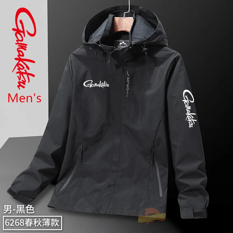 

New Gamakatsu Spring Autumn Thin Fishing Jackets Men Women Outdoor Loose Large Size Windproof Sports Jackets Men Hiking Clothing