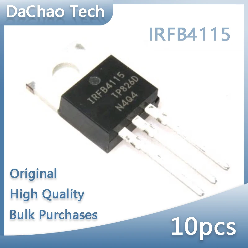 

Оригинальный ИК полевой транзистор IRFB4115 IRFB4115PBF 150V 104A TO-220, 10 шт.